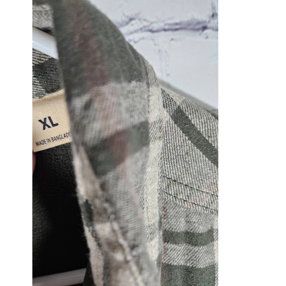 Red Head Men's Fleece Lined Plaid Jacket Green Size XL 100% Cotton Warm - Picture 3 of 8